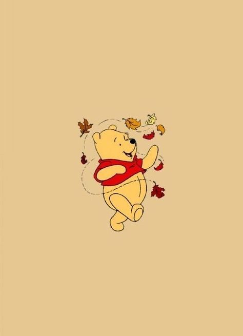 Fall Winnie The Pooh Wallpaper, Winnie The Pooh Fall Wallpaper, Winnie The Pooh Fall, Winnie The Pooh Wallpaper, Pooh Wallpaper, Vintage Disney Art, Winnie The Pooh Decor, Winnie The Pooh Drawing, Winnie The Pooh Halloween