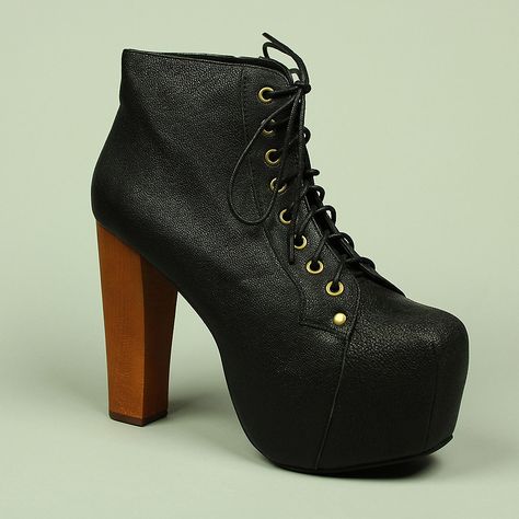 The Giant Peach - Jeffrey Campbell - Lita Platform, Black Leather, $155.00 (http://www.thegiantpeach.com/jeffrey-campbell-lita-platform-black-leather/) Jeffrey Campbell Lita, Jeffrey Campbell Boots, Shoes Too Big, Platform High Heels, Jeffrey Campbell Shoes, Black High Heels, Lace Up Ankle Boots, Black Leather Boots, Jeffrey Campbell