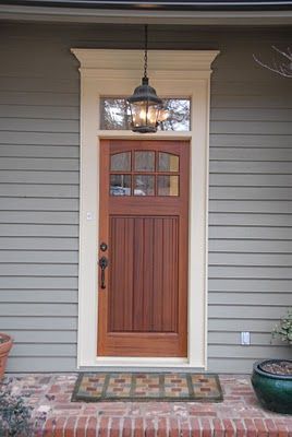 Something like this for guest suite to private porch, with transom window for more light Front Door With Transom, Door With Transom, Craftsman Front Door, Craftsman Front Doors, Transom Window, Craftsman Door, Genius Loci, Front Doors With Windows, Transom Windows