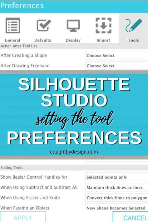 No matter which edition of Silhouette Studio you're using, the tool preferences play an important part in how the software behaves. In this tutorial, I'll explain each of the tool preferences in Studio and help you decide what settings are right for you. Silhouette Curio, Silhouette Diy, Draw Shapes, Silhouette Tutorials, Silhouette Portrait, French Words, Silhouette Cameo Projects, Cameo Projects, Editing Tools