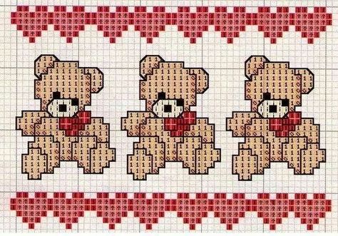 Baby Cross Stitch Patterns, Pola Kristik, Cross Stitch Bookmarks, Baby Cross, Cute Cross Stitch, Cross Stitch Borders, Cross Stitch Baby, Cross Stitch Animals, Cross Stitch Patterns Free