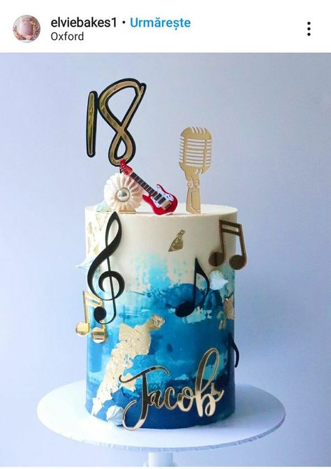 Musician Cake Ideas, Music Theme Cake Ideas, Dj Theme Cake, Music Cake Ideas For Men, Music Notes Cake, Musician Cake, Music Cake Ideas, Music Birthday Cakes, Cakes For Teenagers