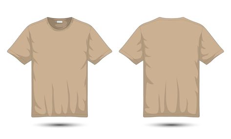 Vector brown or beige shortsleeved tshir... | Premium Vector #Freepik #vector #t-shirt #shirt #tee-shirt #apparel Beige T Shirts, Instagram Funny Videos, Instagram Funny, Brown Beige, Beige Color, Designs To Draw, Premium Vector, Graphic Resources, Tee Shirt