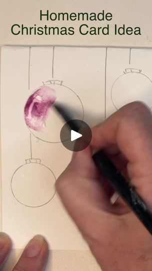 19K views · 372 reactions | Home-made watercolour Christmas idea. #Home-MadeCards #Home-MadeChristmasCards #Home-MadeWatercolourChristmasCards #ChristmasCardBaubles #ChristmasCard #KarenRice #KarenRiceTutorials #EasyChristmasCardIdeas #EasyChristmasCards real time tutorial link: https://youtu.be/_o1csVY9koY?si=T99a4Bg3Srp46ogh | Karen Rice Watercolour Tutorials | Man DeLorean · Sugar Plum Fairy Watercolour Christmas Cards, Watercolor Christmas Card, Watercolor Holiday Cards, Watercolour Christmas, Simple Christmas Cards, Christmas Idea, Homemade Christmas Cards, Watercolor Christmas Cards, Watercolor Christmas