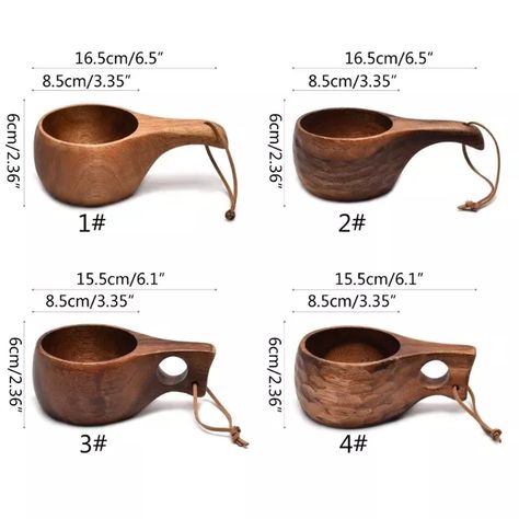 Y1qb Finland Kuksa Portable Coffee Mug Acacia-wood Handle Cowhide Rope Hook Juice Milk Cup Coffee Drinking Cup Drinkware - Cups & Saucers - AliExpress Wood Coffee Mug, Kuksa Cup, Portable Coffee Mug, Halloween Decorations Outdoor Diy, Christmas Crafts For Adults Diy, Diy Christmas Crafts For Adults, Wooden Cups, Halloween Crafts To Sell, Classy Halloween Decor