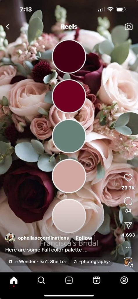 Isnt She Lovely, Fall Color Palette, Stevie Wonder, Pink And Red, Red Wedding, Wedding Inspo, Sage Green, Fall Colors, Color Palette