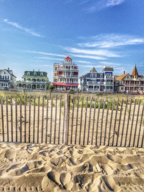 Cape May, New Jersey Summer Landscape Photography, Cape May New Jersey, Sea Isle City, City Homes, Ocean City Nj, Beach Haven, Usa Beaches, Summer Landscape, Art Characters