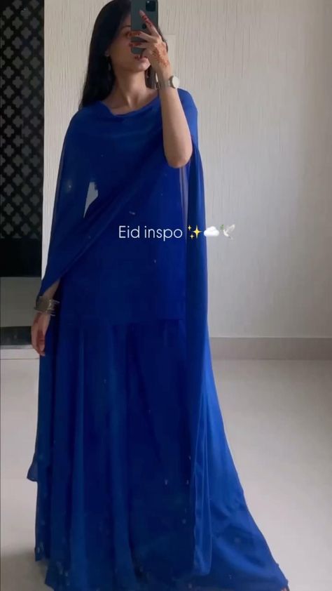 Eid fit -  #Eid #Fit Blue Dress Design Pakistani, Kiara Indian Outfits, Dark Blue Indian Outfit, Punjabi Wedding Dresses Women, Plazo Suits Latest Party Wear, Royal Blue Kurti Design, Royal Blue Salwar Suit, Blue Kurti Outfit, Simple Suits Indian