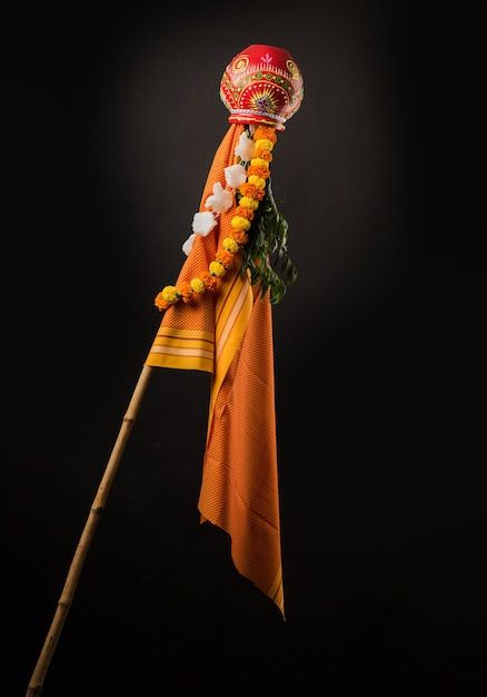 Happy gudi padwa greeting - hindu new ye... | Premium Photo #Freepik #photo #gudi #padwa #gudi-padva #gudi-padwa Gudi Padwa 2024, Gudhipadva Photoshoot, Gudhi Padwa Creative Ads, गुढीपाडवा Image, Gudhi Padwa Photography, Gudipadwa Photoshoot, Gudi Padwa Banner, Gudi Padwa Creative Post, Gudi Padava