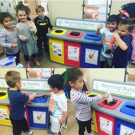 More #adorable pics from our #happy  #Ecowarrior #kindergarten #children.  #projectsinspired #recyclingstation #teachersofinstagram #educate #reducereuserecycle #reduce #reuse #recycle #zerowaste #protectourplanet #sustainableliving #sustainability #eco #ecofriendly #bin #waste #teachingideas #creativelearning #classroomdecor #educate #teacher #lessonplans #primaryschool #school #childcare #preschool Re-post by Hold With Hope Recycle Bins, Recycling Activities, Recycling Station, Eyfs Classroom, Post Secondary Education, Eco Warrior, Experiential Learning, Reduce Reuse Recycle, Recycled Projects