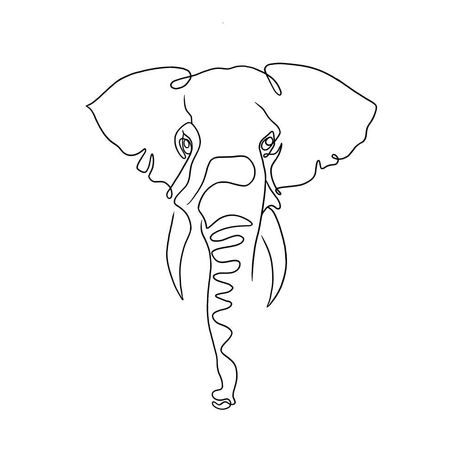 Alabama Elephant Drawing, Elephant Line Work Tattoo, Elephant Line Drawing Simple, Elephant Spine Tattoo, Elephant Line Tattoo, Fine Line Elephant Tattoo, Elephant Line Art, Elephant Line Drawing, Easy Elephant Drawing