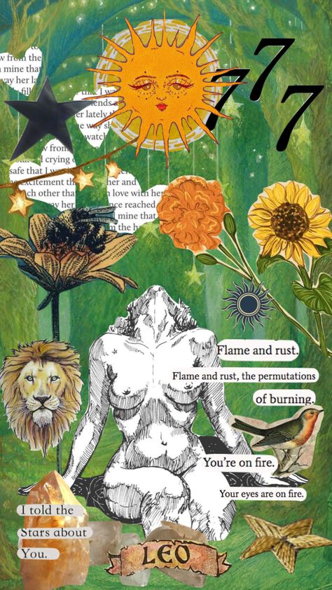 #leo #leomoodboard #astrology Leo Art Wallpaper, Leo Wallpaper Zodiac, Leo Astrology Art, Leo Venus Aesthetic, Gloom Aesthetic, Leo Collage, Big Leo Energy, Environment Aesthetic, Leo Wallpaper