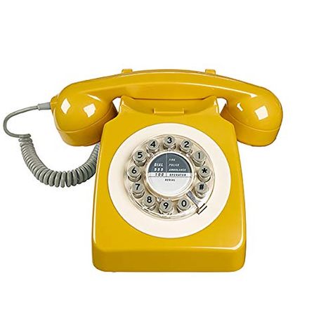 English Mustard, Telephone Retro, Classic Phones, Telephone Vintage, Retro Appliances, Desk Gifts, Rotary Phone, Retro Phone, Vintage Phones