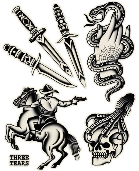 Tattoo Stockholm, Traditional Black Tattoo, Horse Tattoo Design, Traditional Tattoo Old School, Cowboy Tattoos, Japan Tattoo Design, Traditional Tattoo Sleeve, Fire Tattoo, Flash Tattoo Designs