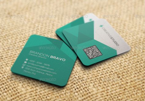 Square Visiting Cards Design, Square Business Card Ideas, Square Visiting Card, Square Card Design, Square Business Card Design, Promotional Items Marketing, 3d Business Card, Logo Design Color Palette, Editable Birthday Cards