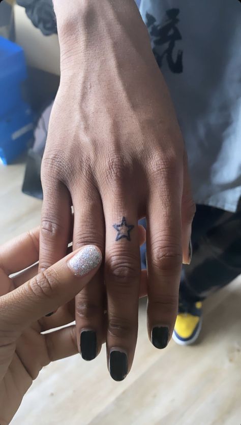 {Latest tattoo  designs and tattoo ideas huge collection of images.} Star Finger Tat, Star Thumb Tattoo, Star Tattoos Finger, Star On Finger Tattoo, Stars On Finger Tattoo, Tattoos On Middle Finger, Star On Hand Tattoo, Star Tattoo On Finger, Sparkle Finger Tattoo