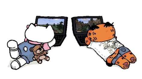 Garfield And Hello Kitty, Hello Kitty Matching, Garfield Images, Miss Americana, Me And Bae, Hello Kitty Art, Love My Boyfriend, Hello Kitty Wallpaper