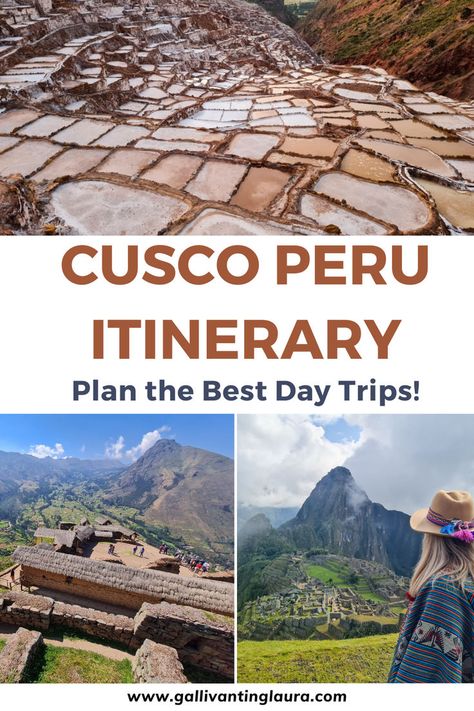 Craft the perfect Cusco Peru itinerary with our selection of the best day trips! From the Sacred Valley to stunning archaeological sites, we cover the best things to do in Cusco Peru and how to maximize your travel experience. Get ready for adventure! Peru Itinerary, Peru Map, Peru Trip, Peru Travel Guide, Rainbow Mountain, Itinerary Planning, Cusco Peru, Sacred Valley, Peru Travel