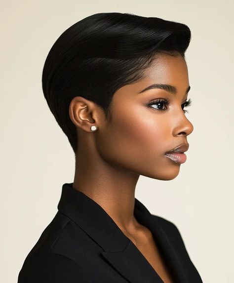 51 Stunning Short Haircuts for Black Women: Embrace Your Natural Beauty - Page 6 of 17 - The Fusion Feed Pixie Locs, Back Undercut, Skin Recipes, Short Haircuts For Black Women, Short Hair Back, Hair Tricks, Haircuts For Black Women, Short Hair Images, Textured Curly Hair