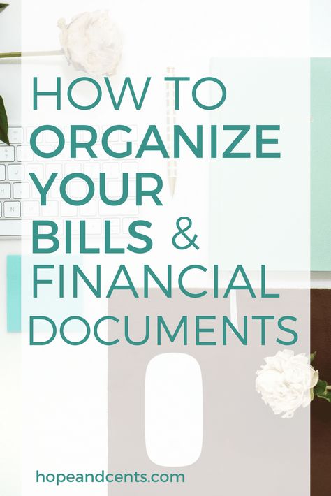 How to Organize Your Bills and Financial Documents Filing Tips, Organize Bills, Household Finances, Organisation Tips, Budget Money, Managing Money, Financial Organization, Organizing Paperwork, Bill Organization