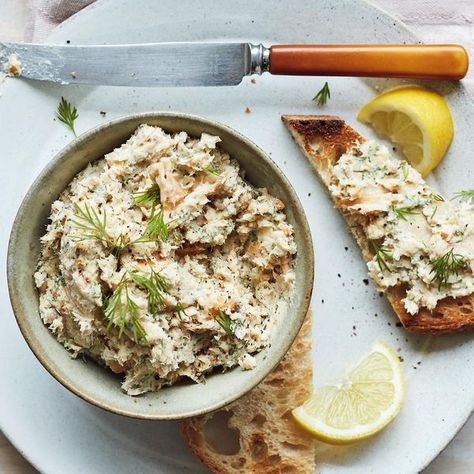 Mary Berry Smoked Trout & Anchovy Pâté Recipe | BBC2 Simple Comforts Trout Pate, Trout Fillet Recipes, Smoked Trout Pate, Fillet Recipes, Trout Recipe, Pate Recipes, Mary Berry Recipe, Poached Salmon, Smoked Trout