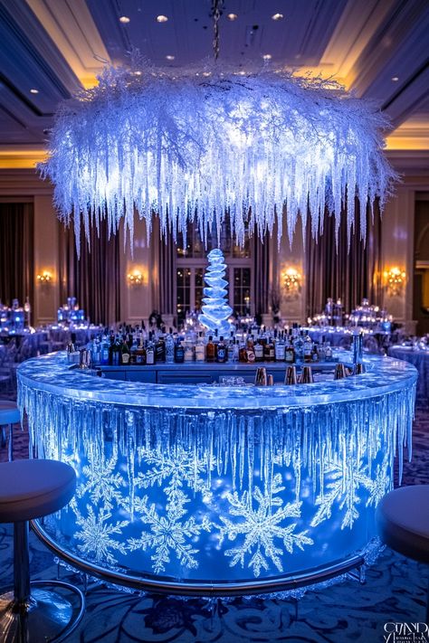 Creating a Magical Forest Wedding with MidJourney: Part 1 – A Sparkly Life for Me Wedding Ice Sculpture, Magical Forest Wedding, Ice Sculpture Wedding, Snowy Escape, White Christmas Party, Ice Party, Boho Wedding Backdrop, Ice Palace, Crystal Ice