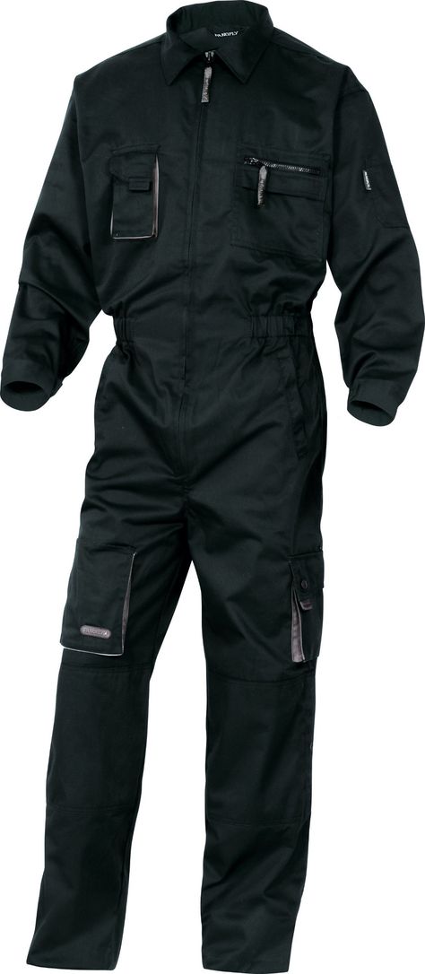 Panoply Mach2 Boilersuit Boiler Suit Overalls Coverall With Knee Pad Pockets - Includes Knee Pads (3XL 50-55" Chest, Black with Grey) Coveralls Outfit, Designer Clothing Patterns, Military Food, Coverall Men, Style Salopette, Flight Suits, Work Coveralls, Work Overalls, Workwear Overalls