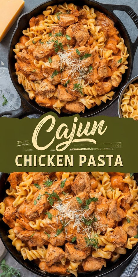 Cajun Chicken Pasta – A Flavor Explosion! Dive into a bowl of this creamy Cajun chicken pasta, bursting with bold spices and tender chicken! Perfect for those who crave a little kick in their meals. Pros: quick and easy to make. Cons: may be too spicy for some! Creole Chicken Pasta, Bayou Chicken Pasta Tavern In The Square, What To Make With Smoked Chicken, Quick Meals With Chicken, Crockpot Cajun Chicken Pasta, Healthy Cajun Chicken Pasta, Cajun Pasta With Chicken, Spicy Cajun Chicken Pasta, Chicken Cajun Pasta