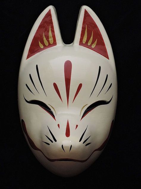 Japan Party, Japanese Fox Mask, Japanese Fox, Noh Mask, Kitsune Mask, Mask White, Japanese Mask, Fox Mask, Japanese Drawings