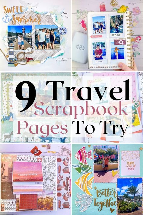 My Travel Journal, Scrapbook Examples, Scrapbooking Layouts Travel, Travel Journal Pages, Cruise Scrapbook, Travel Printables, Travel Scrapbook Pages, Scrapbook Design Layout, Beautiful Scrapbook Layouts