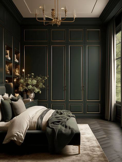 Victorian Inspired Bedroom, Built In Wardrobes, Investment House, Jade Design, Victorian Bedroom, London Interior, Bedroom Wardrobe, Walk In Wardrobe, Wardrobe Design