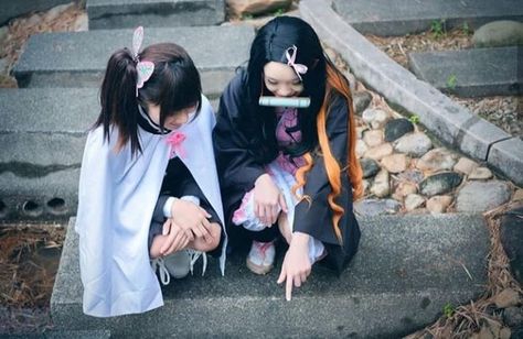 Kanao And Nezuko, Kanao Cosplay, Crystal Maiden, Shinobu Cosplay, Kny Cosplay, Demon Slayer Cosplay, Nezuko Cosplay, Demon Slayer Ships, Kanao Tsuyuri