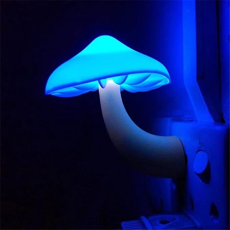 LED Night Light Mushroom Wall Socket Lamp EU US Plug Warm White Light-control Sensor Bedroom Light Home Decoration✨ #trending#lights#led#gadgets Wall Socket, Staircase Lighting, Bedroom Light, Night Light Lamp, Mushroom Design, Mushroom Lamp, Lights Led, Bedroom Lamps, Night Light Diy