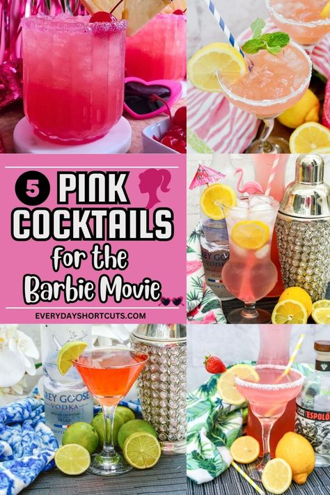 Pink Alcoholic Drinks, Malibu Recipes, Barbiecore Fashion, The New Barbie Movie, Malibu Cocktails, Prosecco Drinks, Champagne Recipe, Bachelorette Party Drinks, Barbie Bachelorette