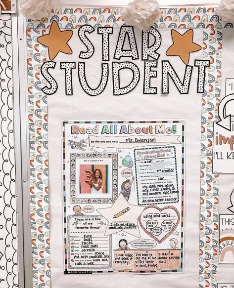 Classroom Setup Elementary, Teaching Classroom Decor, Elementary Classroom Themes, Star Student, Teaching Classroom Management, Teachers Room, Classroom Goals, Kindergarten Classroom Decor, Elementary School Classroom