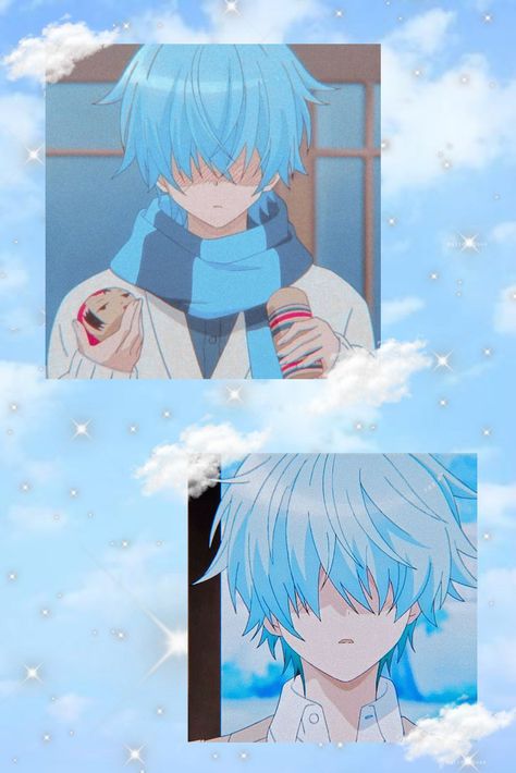 ☁️Aesthetic Light Blue Anime Wallpaper✨ Anime Light Blue Aesthetic, Light Blue Wallpaper Anime, Blinding Bangs, Blue Anime Wallpaper, Light Blue Anime, Aesthetic Light Blue, Futuristic Poster, Iphone Update, Gaming Wallpapers Hd