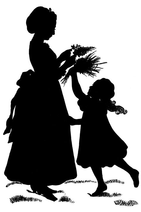 Silhouette Family, Dancer Silhouette, Silhouette Cards, Black Art Painting, Album Photos, Holding Baby, Balloon Flowers, Cover Book, Female Images