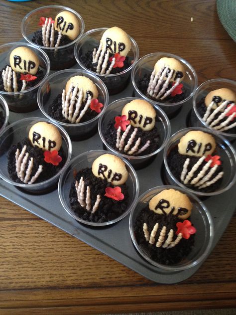 Skeleton Dirt Cups Bad Two The Bone, Dirt Cups, Cake Cups, Treat Table, Second Birthday Ideas, 30th Bday, Bad To The Bone, Halloween Desserts, Second Birthday