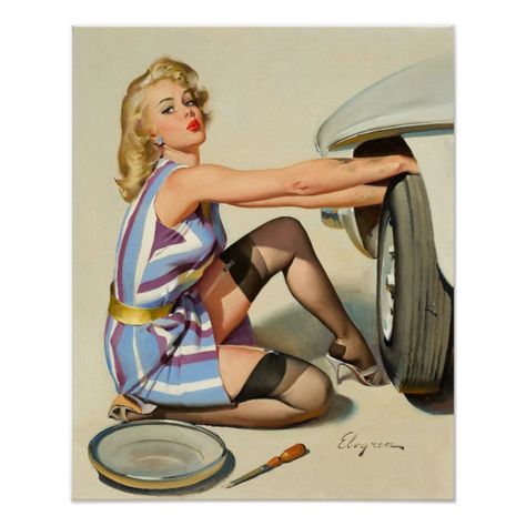 Vintage Pin Ups, Arte Pin Up, Pin Up Drawings, Pin Up Illustration, Pinup Vintage, Pin Up Vintage, Pin Up Poses, Pin Up Girl Vintage, Gil Elvgren