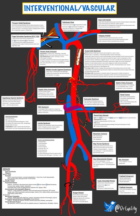 Vascular Interventional Radiology Cheat Sheet  Cynthia Czawlytko, MD @drcyncity  #Vascular #Interventional #Radiology #CheatSheet #Differential #Diagnosis #Interventions #Diseases #procedures #summary #diseases Clinical Instructor, Radiology Nursing, Cardiac Sonography, Vascular Ultrasound, Natural Remedies For Insomnia, Differential Diagnosis, Diagnostic Medical Sonography, Interventional Radiology, Vascular Surgery