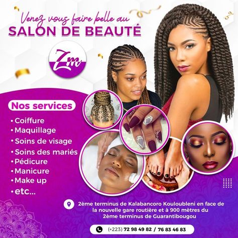 Posters Event, Hair Poster Design, Event Poster Design Inspiration, Beauty Salon Marketing, Coreldraw Design, Professional Infographic, Hair Poster, Beauty Salon Posters, Hair Salon Design