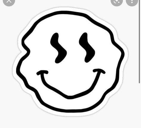 Trippy Smiley Face Tattoo, Smiley Face Tattoo, Smile Tattoo, Printable Tattoos, Face Outline, Face Tattoo, Happy Face, Smiley Face, Tattoo Sketches