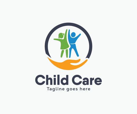 Childcare Logo, Child Care Logo, Kindergarten Logo, Care Logo Design, Personal Logo Design, Kindergarten Classroom Decor, Clinic Logo, Kids Logo Design, Logo Samples