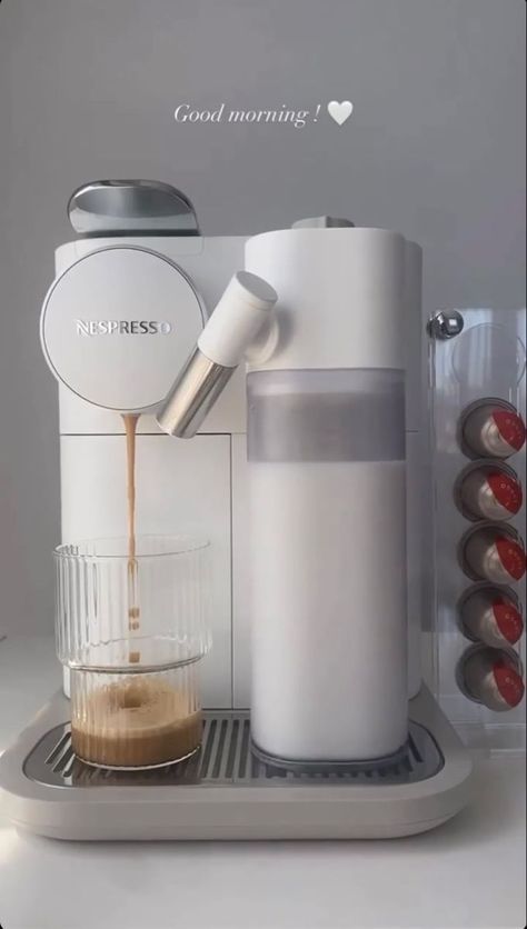 Lattissima One, Nespresso Lattissima, Capsule Coffee, Desain Pantry, Capsule Coffee Machine, House Essentials, Coffee Bar Home, Coffee And Espresso Maker, Coffee Corner