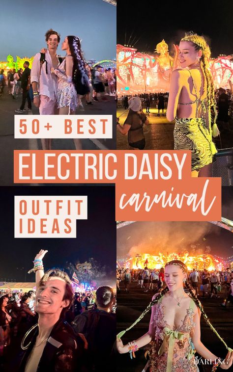 Trying to figure out what to wear to Electric Daisy Carnival or another EDM music festival? I'm sharing 50+ AMAZING EDC outfit ideas for men, women, and couples. Click this pin to see them all! what to wear to EDC, best rave outfit inspo for ladies, edc outfit inspiration for men, couples festival outfit, cute race outfits, iheartraves, rave wonderland, iedm, disco lemonado, fractal witch Electric Feels Party Outfit, Group Festival Outfits Theme, Electric Music Festival Outfit, Festival Group Outfits Ideas, Rave Women Outfits, Edm Outfits Winter, Edm Party Outfit, Edc Outfits Women, Rave Outfits Couple Ideas