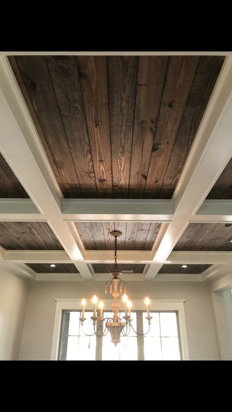 Coffered Ceiling, Tongue and Groove Ceiling Tongue And Groove, Ceiling Pop, Church Lobby, Ceiling Design Ideas, Dream Ideas, Wooden Ceiling, House Ceiling Design, Ceiling Treatments, Casa Vintage