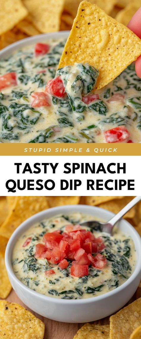 Image for Tasty Spinach Queso Dip Recipe Dips With Spinach, Spinach Dip With Rotel And Cream Cheese Crockpot, Chilis Spinach Dip, Rotel Spinach Cheese Dip, Spinach Rotel Crockpot Dip, Turkey Queso Dip, Crockpot Rotel Spinach Dip, Spinach Rotel Cheese Dip Crockpot, Spinach Rotel Dip