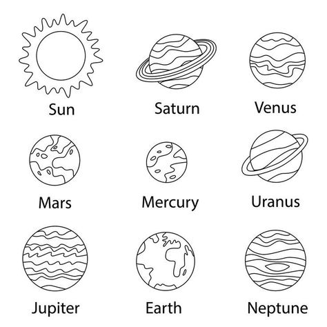 Solar System Pictures, Solar System Coloring Pages, Kids Church Activities, Solar System For Kids, Space Doodles, School Suplies, Money Wallpaper Iphone, Education Poster Design, Space Coloring Pages