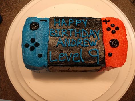 Nintendo Switch cake Switch Birthday Cake, Nintendo Switch Birthday Cake, Nintendo Switch Birthday, Nintendo Switch Cake, Nintendo Cake, Birthday Cakes, Nintendo Switch, Cake Decorating, Nintendo