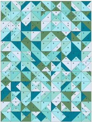 Sea Glass Beach Quilt Pattern | FaveQuilts.com Sea Glass Quilts, Beach Quilt Pattern, Sea Glass Quilt Pattern, Monochrome Quilt, Sea Glass Quilt, Selvage Quilts, Quilted Toys, Beach Quilt, Sea Quilt